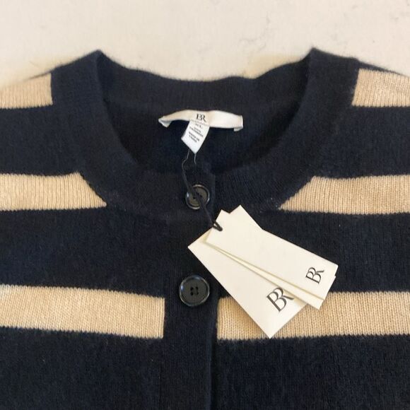 Banana Republic SET Square Neck Sweater Tank + Relaxed Cashmere Cardigan Striped - Picture 3 of 10